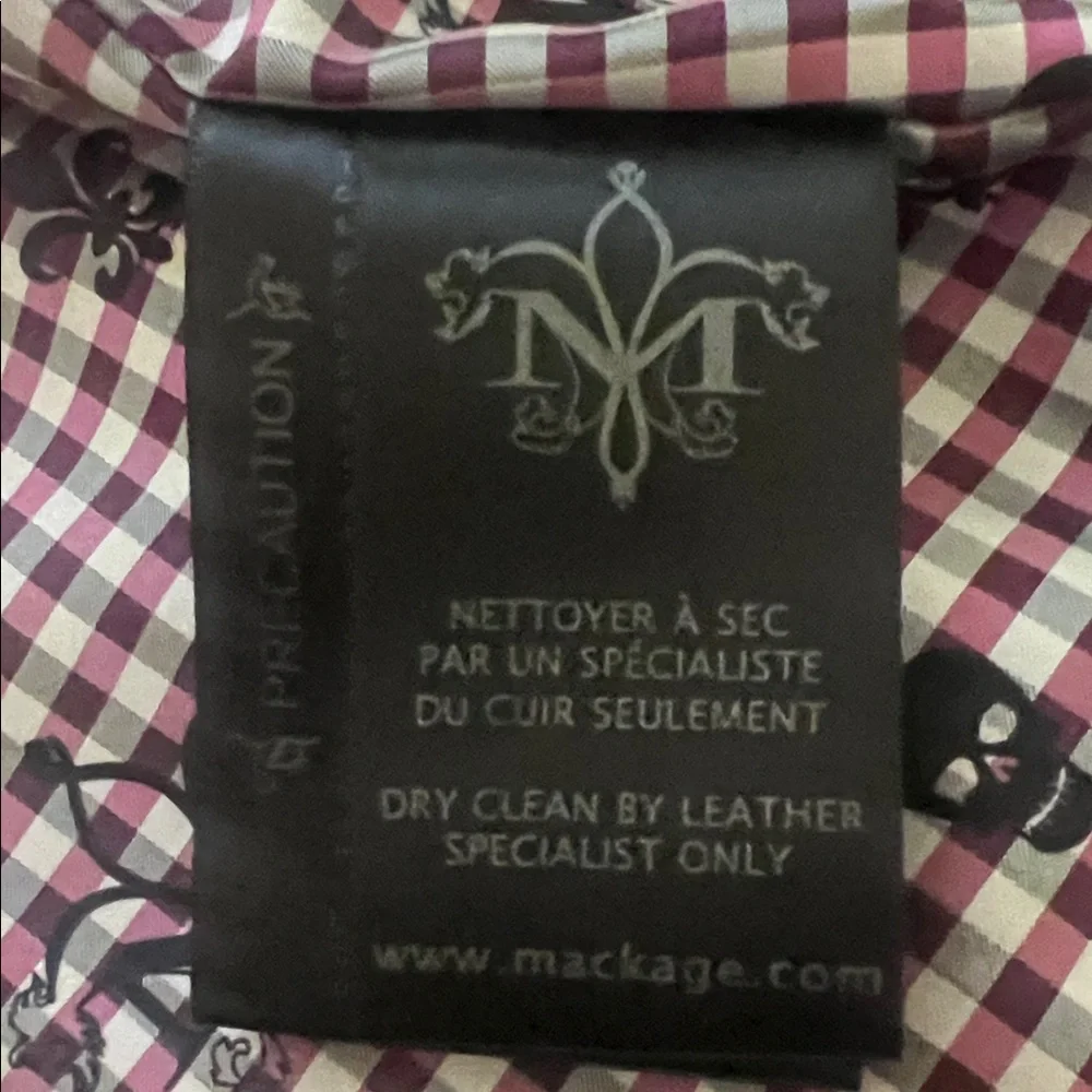 Mackage Black Leather Jacket - Picture 9 of 9
